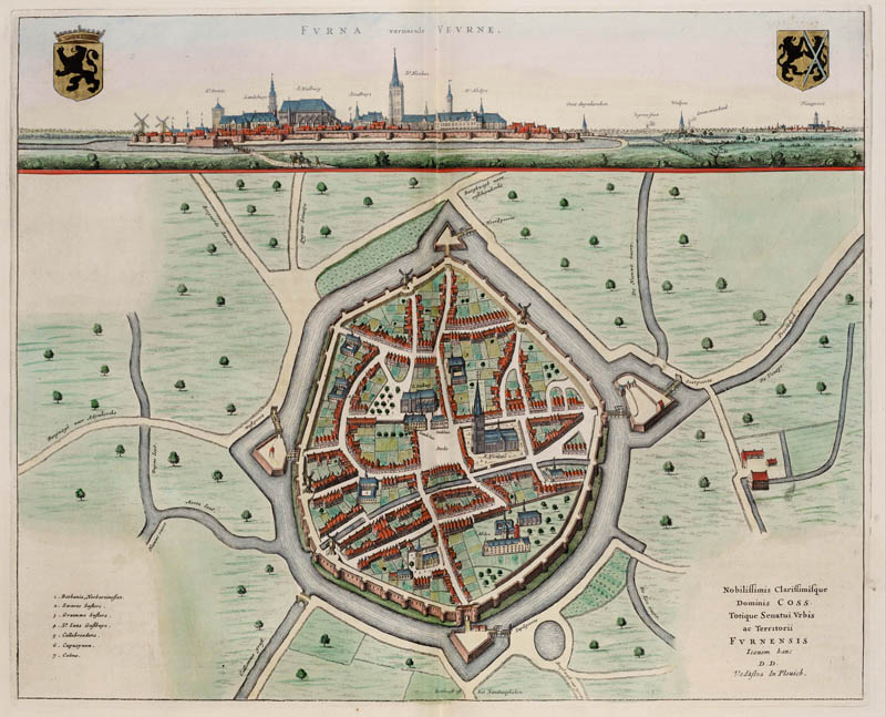 Veurne 1649 Blaeu